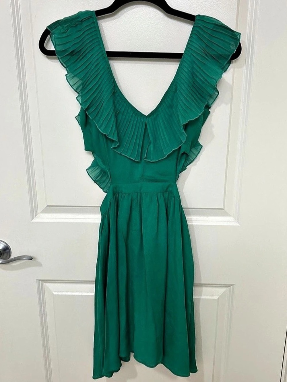 Like New - Akira - Ruffle Mini Dress in Green - Size: Small